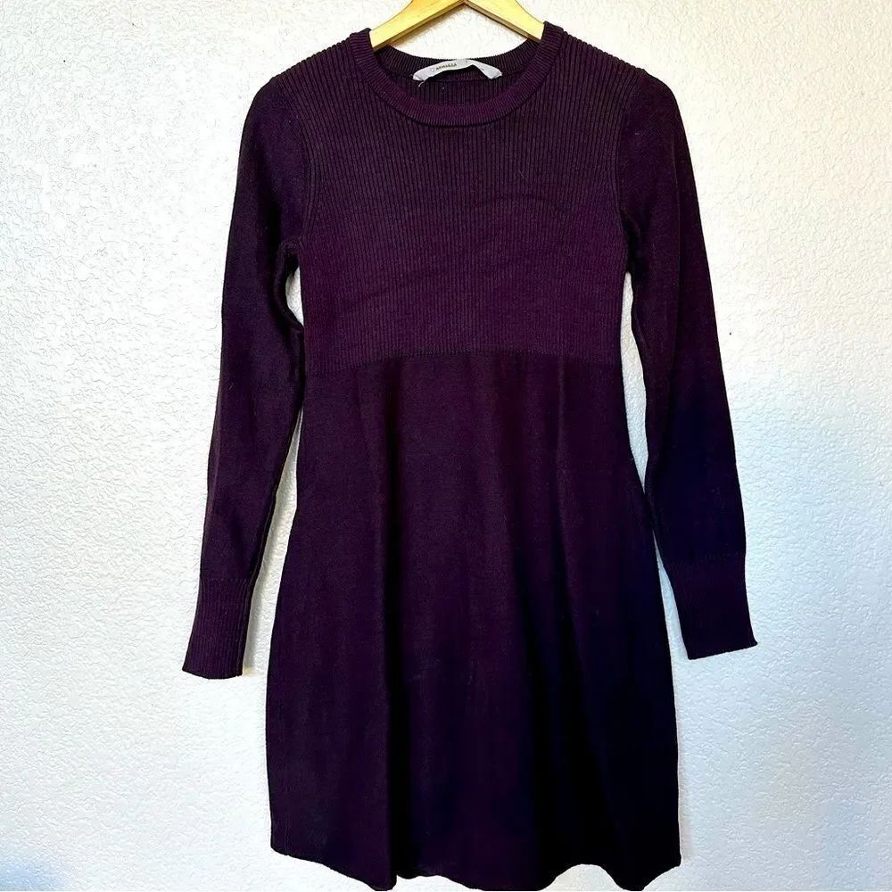 Athleta Eggplant Purple Sweater Dress S
